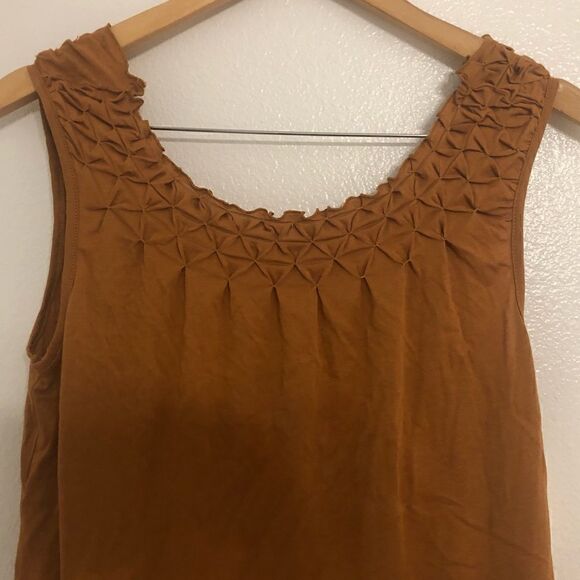 NWT ANTHROPOLOGIE Maeve Justin Smocked Top Blouse in Honey Size XS - Picture 7 of 15